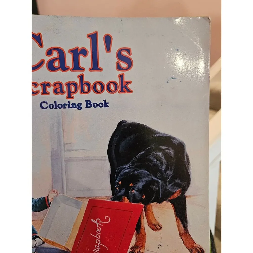 Carl’s Scrapbook Coloring Book By Alexandra Day Good Dog Carl 1997 Unused New